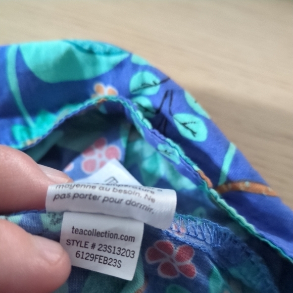 Tea Collection Vibrant Tropical Floral Cotton Culotte Shorts Size 2 - Picture 8 of 8